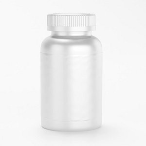 3D High-Quality 3D supplement Jar Container Model and Gummi model