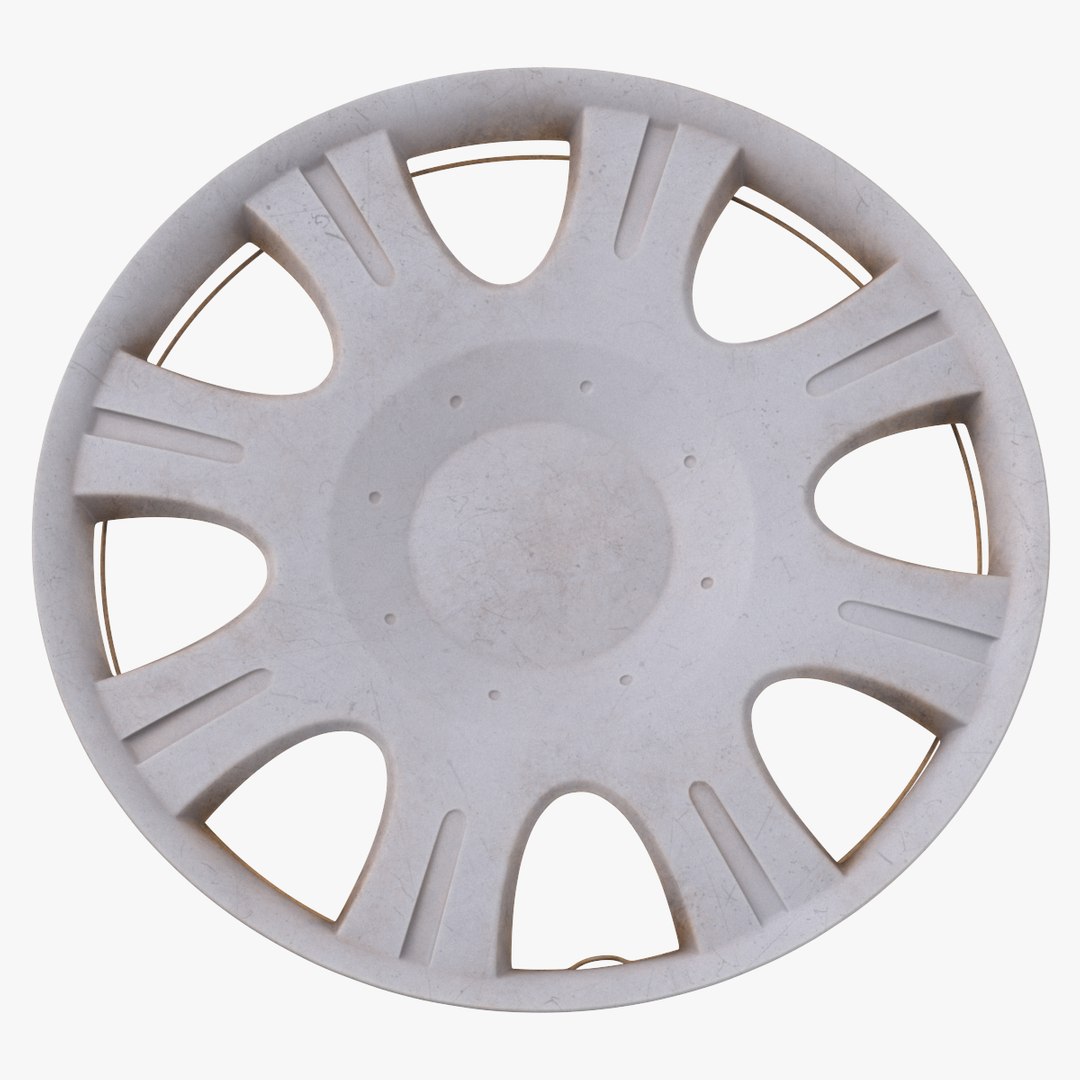3D Hubcap 02 Dirty Discarded Damaged Broken model TurboSquid 2027261