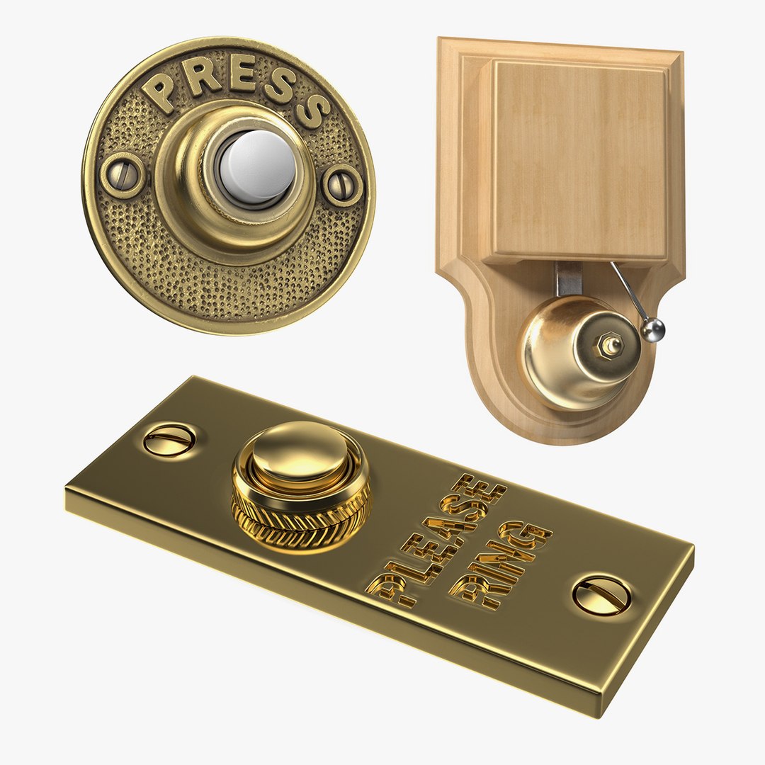 Doorbell Buttons Collection 3D model preview