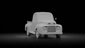 Ford F-1 Pickup 1948 3D model