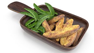 Potato Wedge and Pea