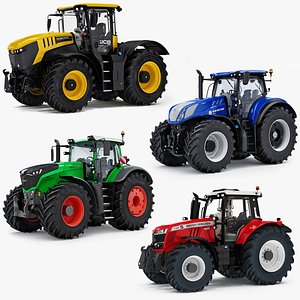 Farm Tractor Collection JCB Fastrac FENDT 1050 Vario New Holland T7 Massey Ferguson 7700