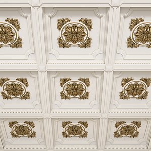 ceiling decorative tile 3D model