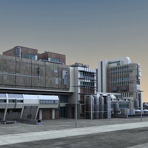 3D city building structure model