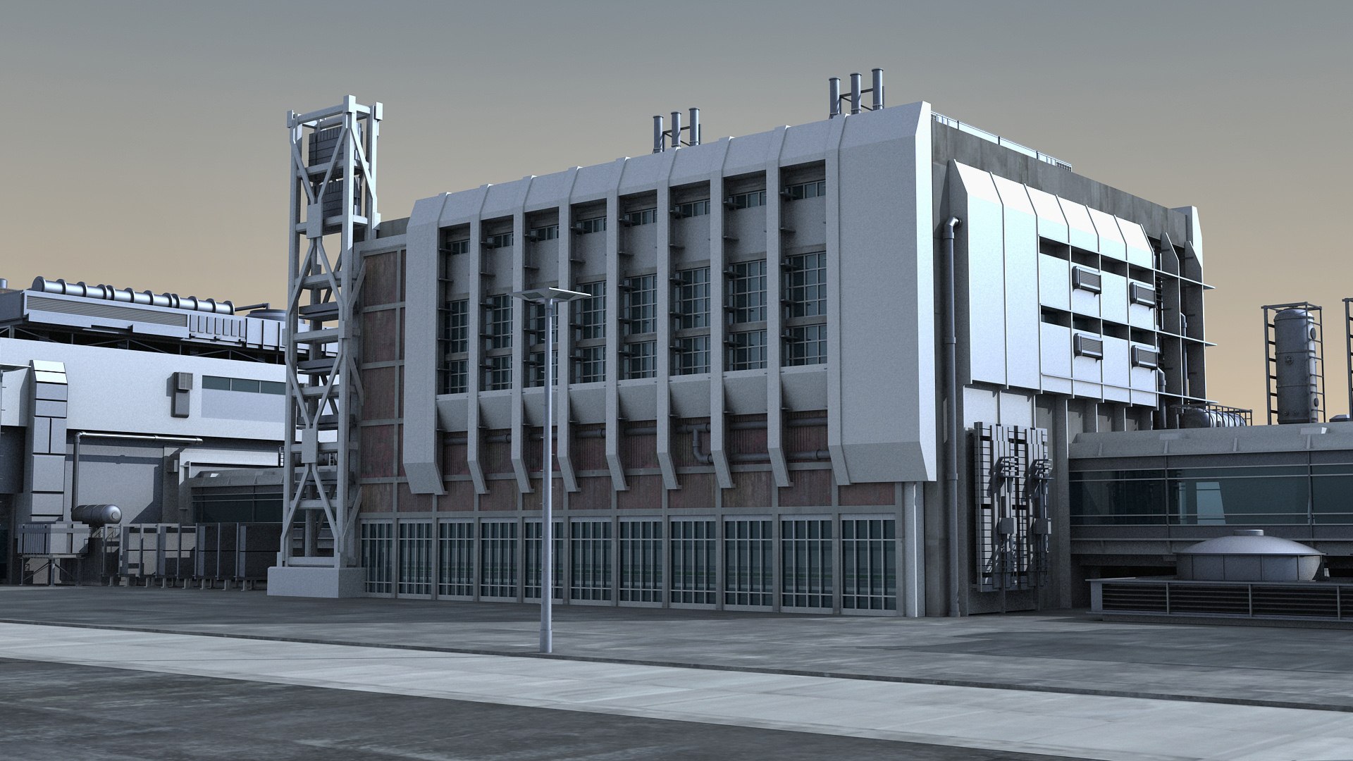 3D city building structure model - TurboSquid 1686047