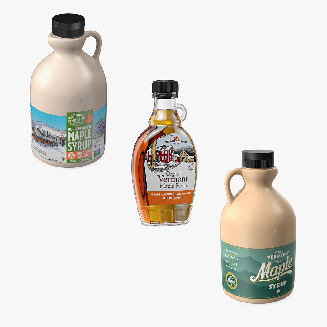 Vermont Maple Syrups Collection 3D model preview