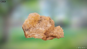 3D model quartz crystal geode