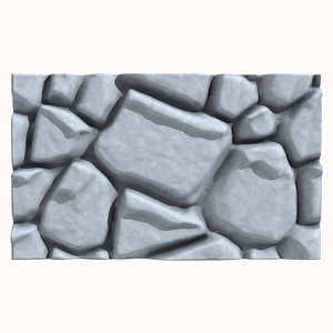 3D Stone Wall 195