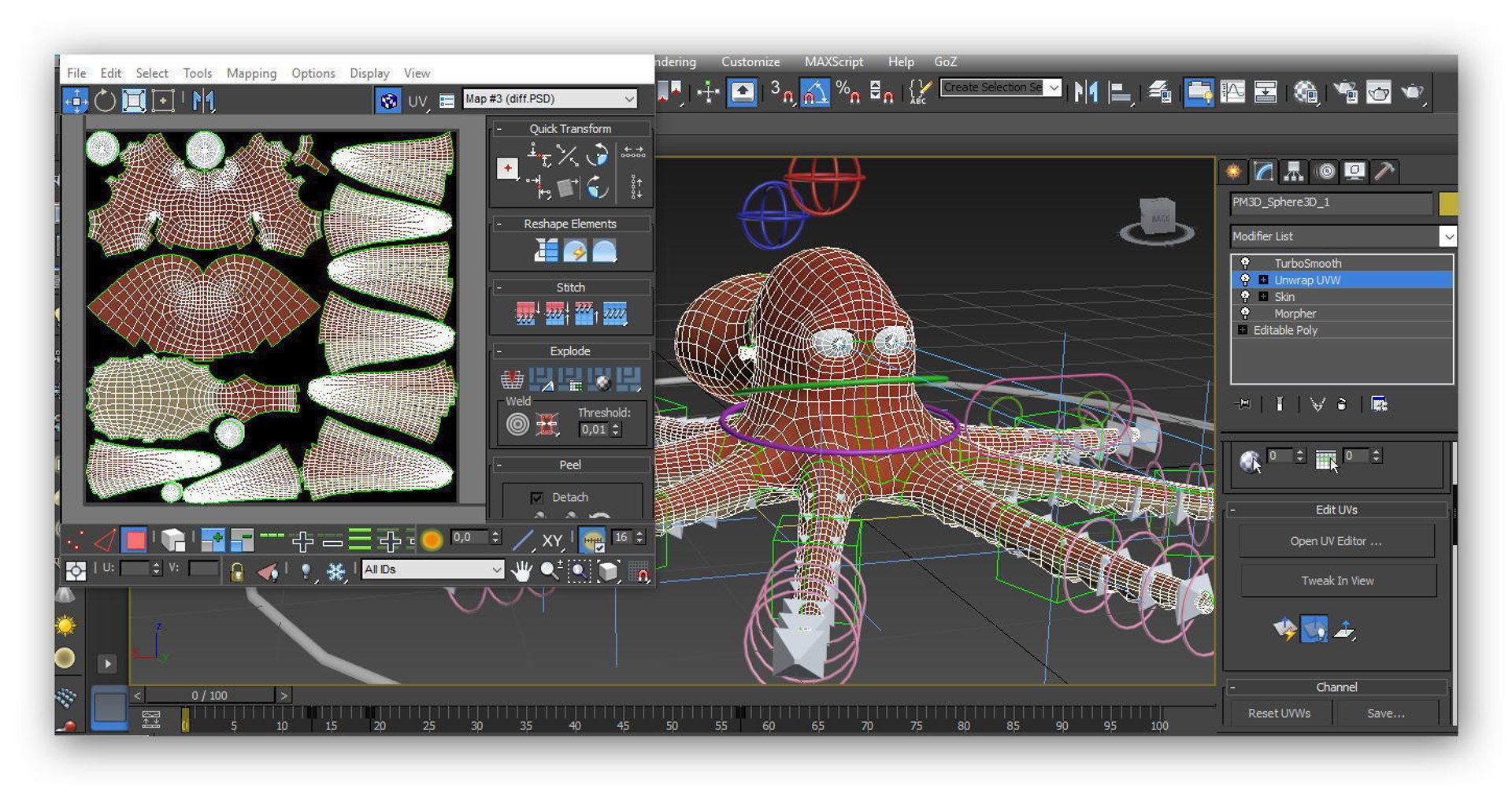 3D Rigged Octopus - TurboSquid 1384016
