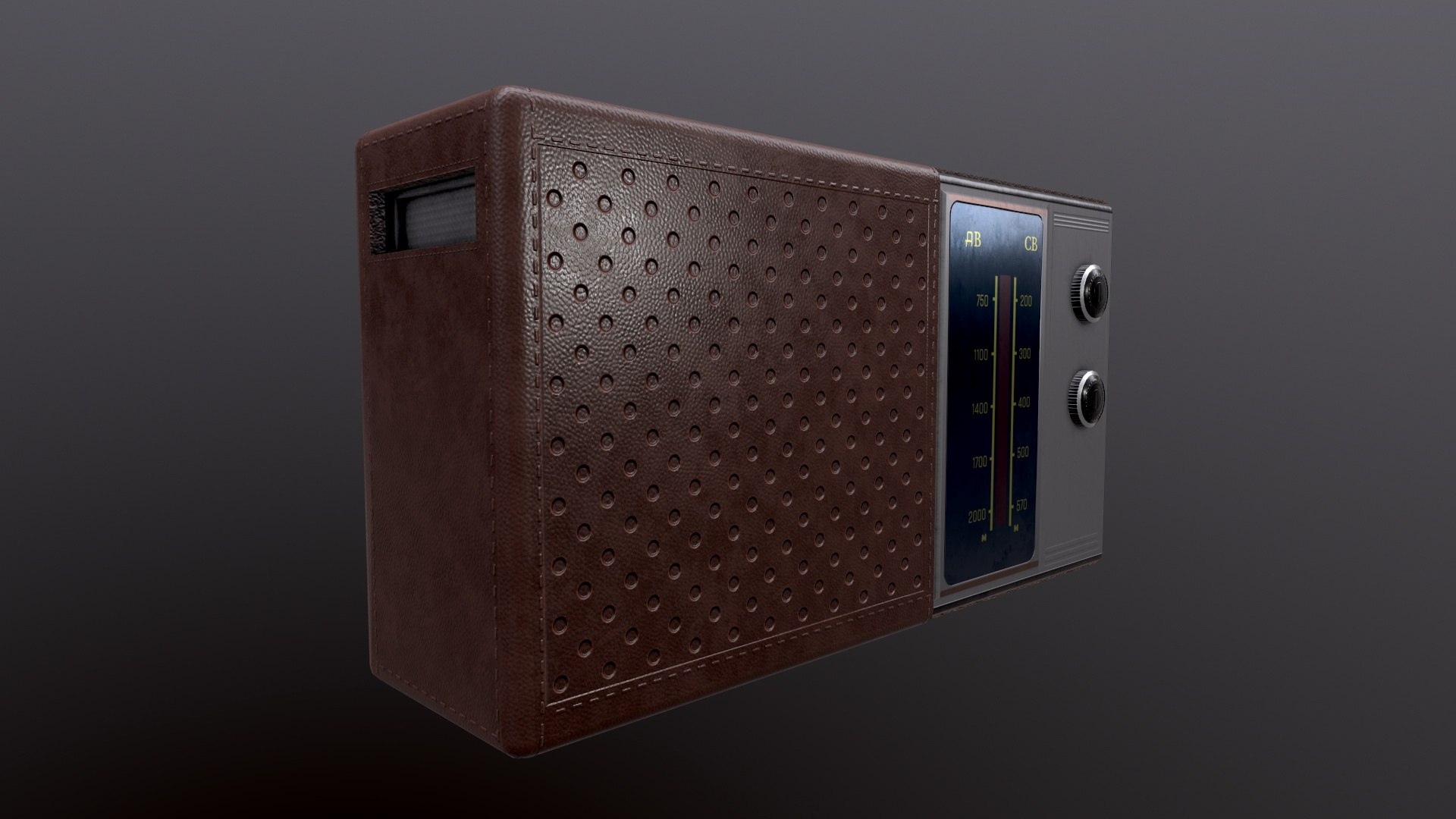 3D Retro Radio - TurboSquid 1762850