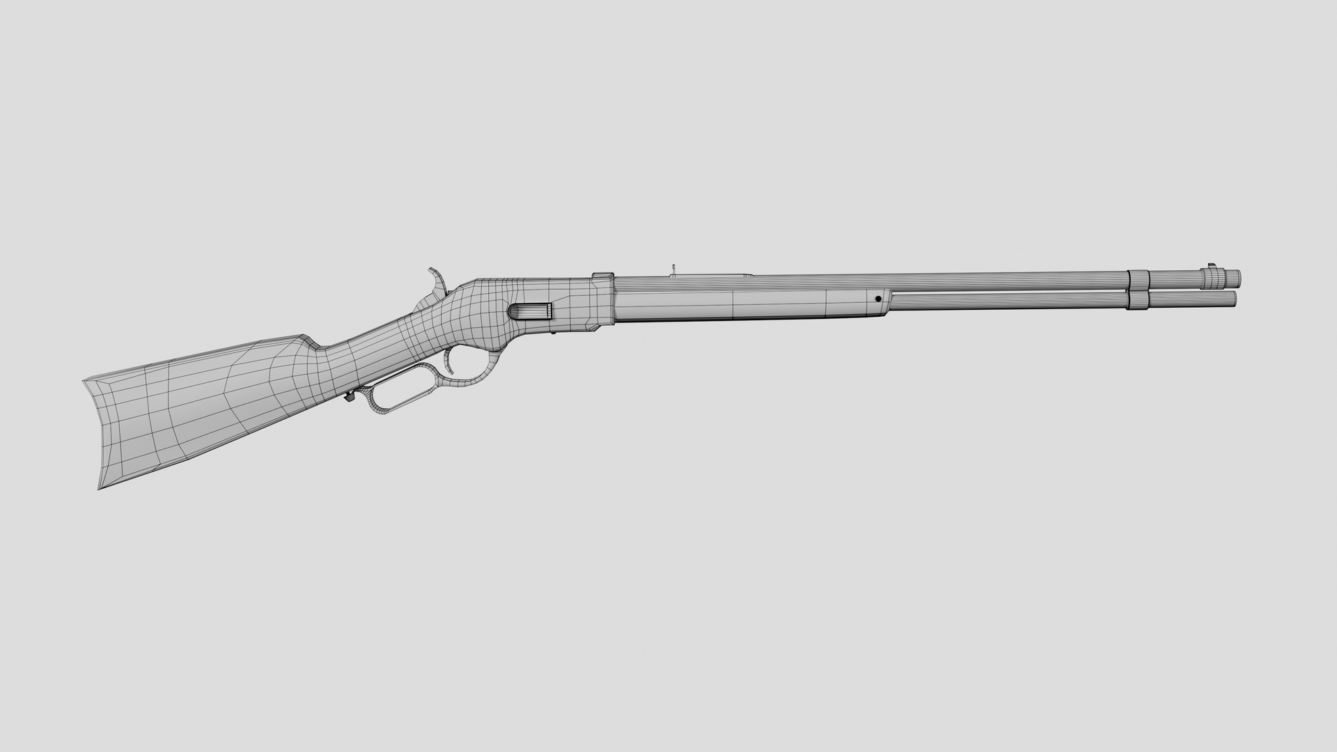 3D Winchester 1866 Rifle TurboSquid 1631240