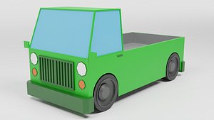 3D model LOW-POLY PICK UPCARSTWENTY