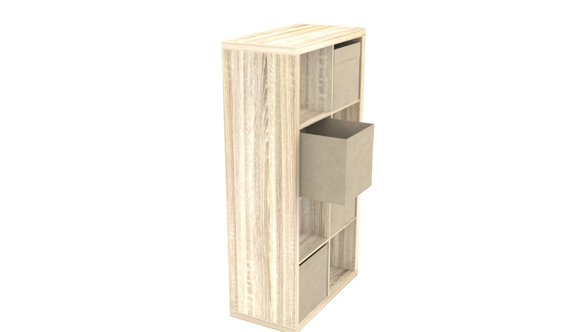 3D 2x4 Bookshelf Storage Boxes - TurboSquid 1415688