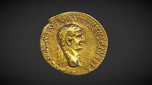 3D gold coin