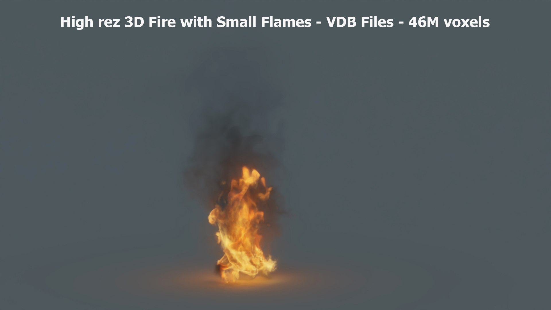 High Rez 3D Fire With 3 Different Flame Sizes Perfectly Loopable In 120 ...
