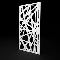 Low-poly CNC panel Lines solid lattice