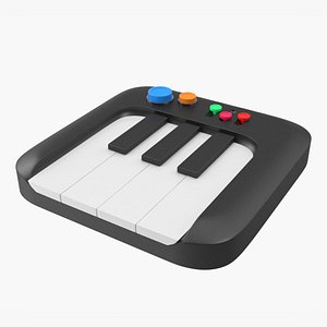 3D keyboard Cartoon Style model
