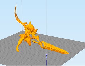 3D leauge riven model