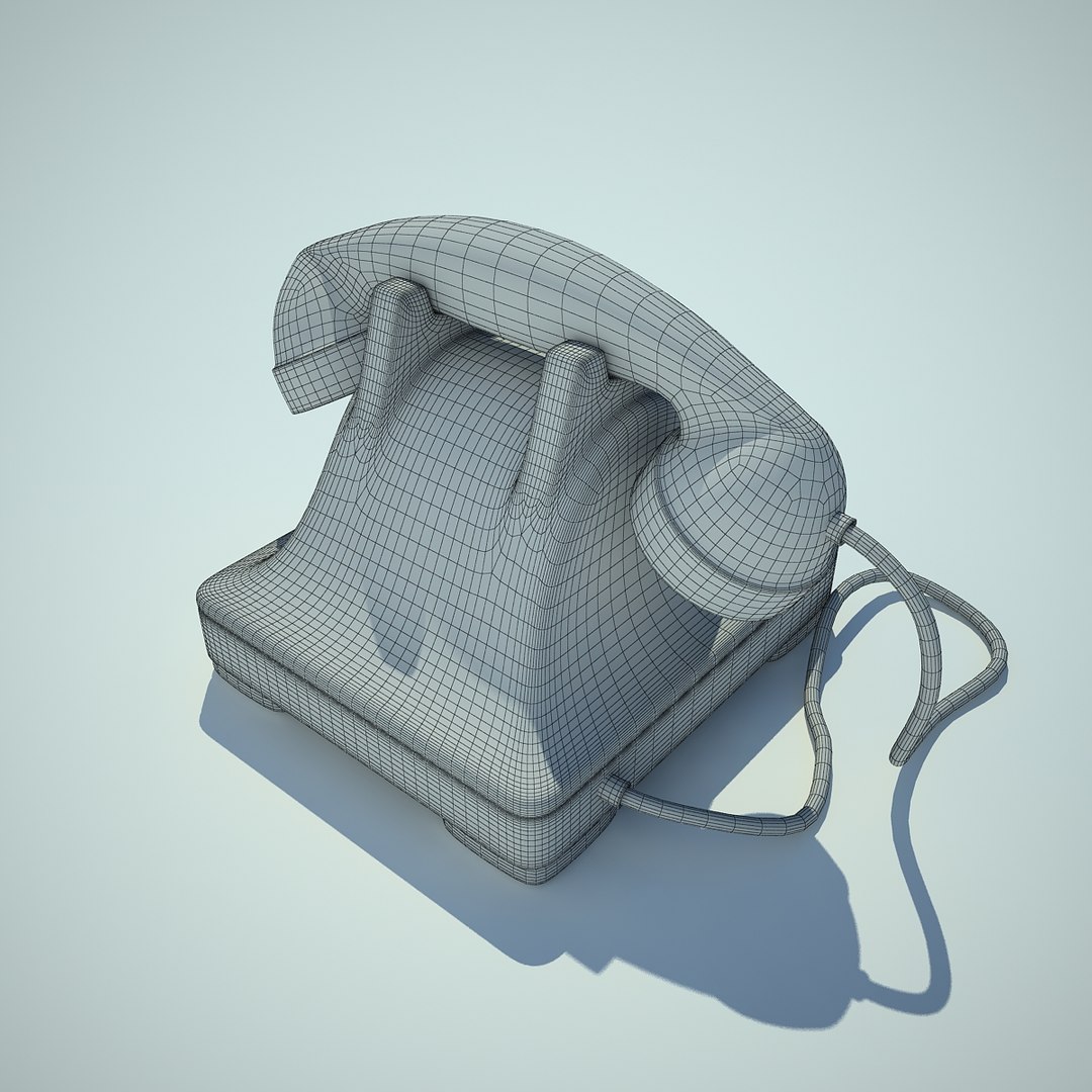 3d Model Old Phone