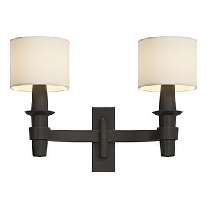 Iron Sconce Marc Du Plantier Style 3D model