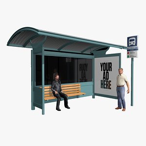 Bus Stop 3D model
