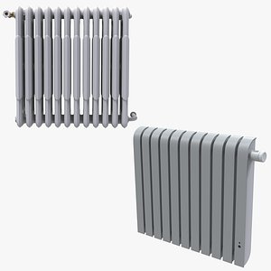 3D model Traditionnal and Modern Heater