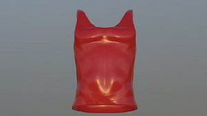 3D Red tshirt model