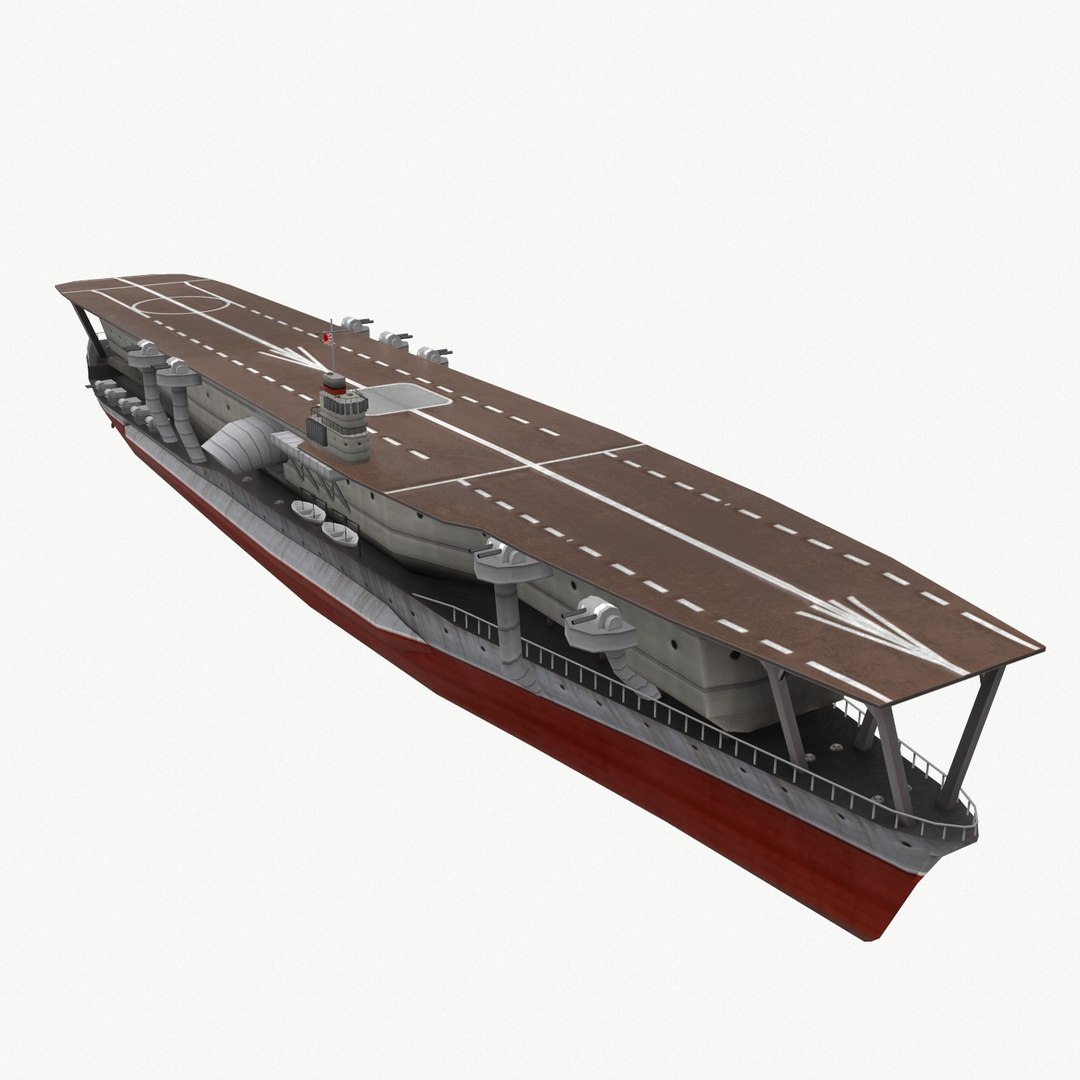 3d Kaga Aircraft Carrier