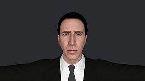 Nicolas Cage  Hyper Realistic Full Body Fully Rigged 3D Character 3D model