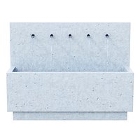 Suni Concrete Penta Wall Fountain
