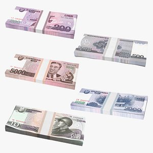 North Korea Banknotes Bundles Collection 3