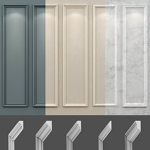 wall molding 18 boiserie 3D model