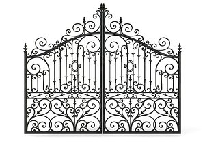 Ornate Cast Iron Gates