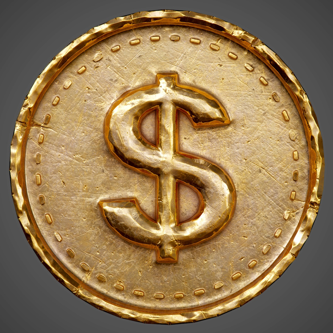 3D Model Ready Coin Pbr - - TurboSquid 1206460