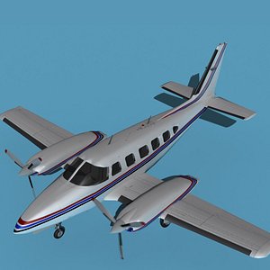 Piper PA-31-350 Navajo V06 3D model
