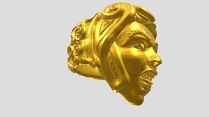 3D model Ring  man face