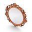 French Style Gold Oval Mirror