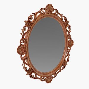 French Style Gold Oval Mirror
