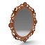 French Style Gold Oval Mirror