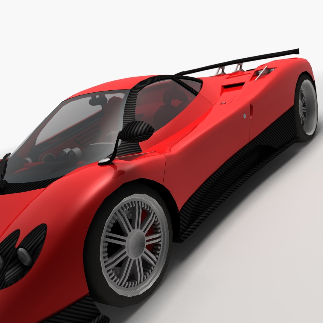 3d model pagani zonda f