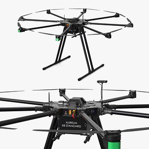 Aurelia X8 Multi Rotor Drone with Landing Skids