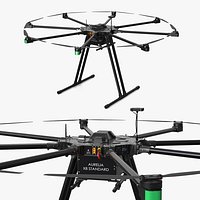 Aurelia X8 Multi Rotor Drone with Landing Skids