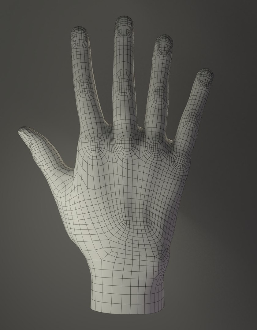 Hands Blender Topology 3D Model TurboSquid 1232969