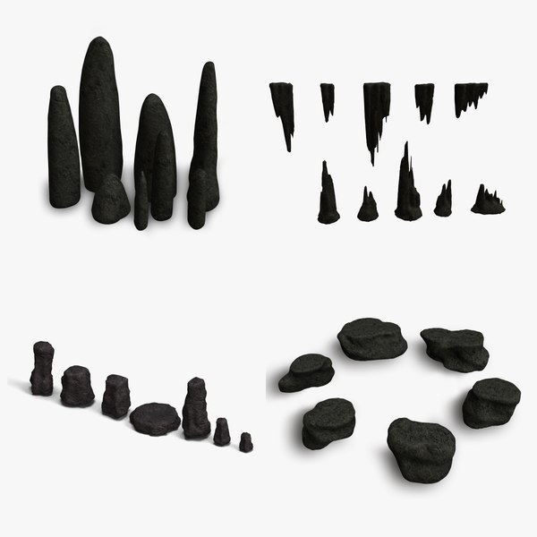 Cave Rocks Combo3D模型 - TurboSquid 1990619