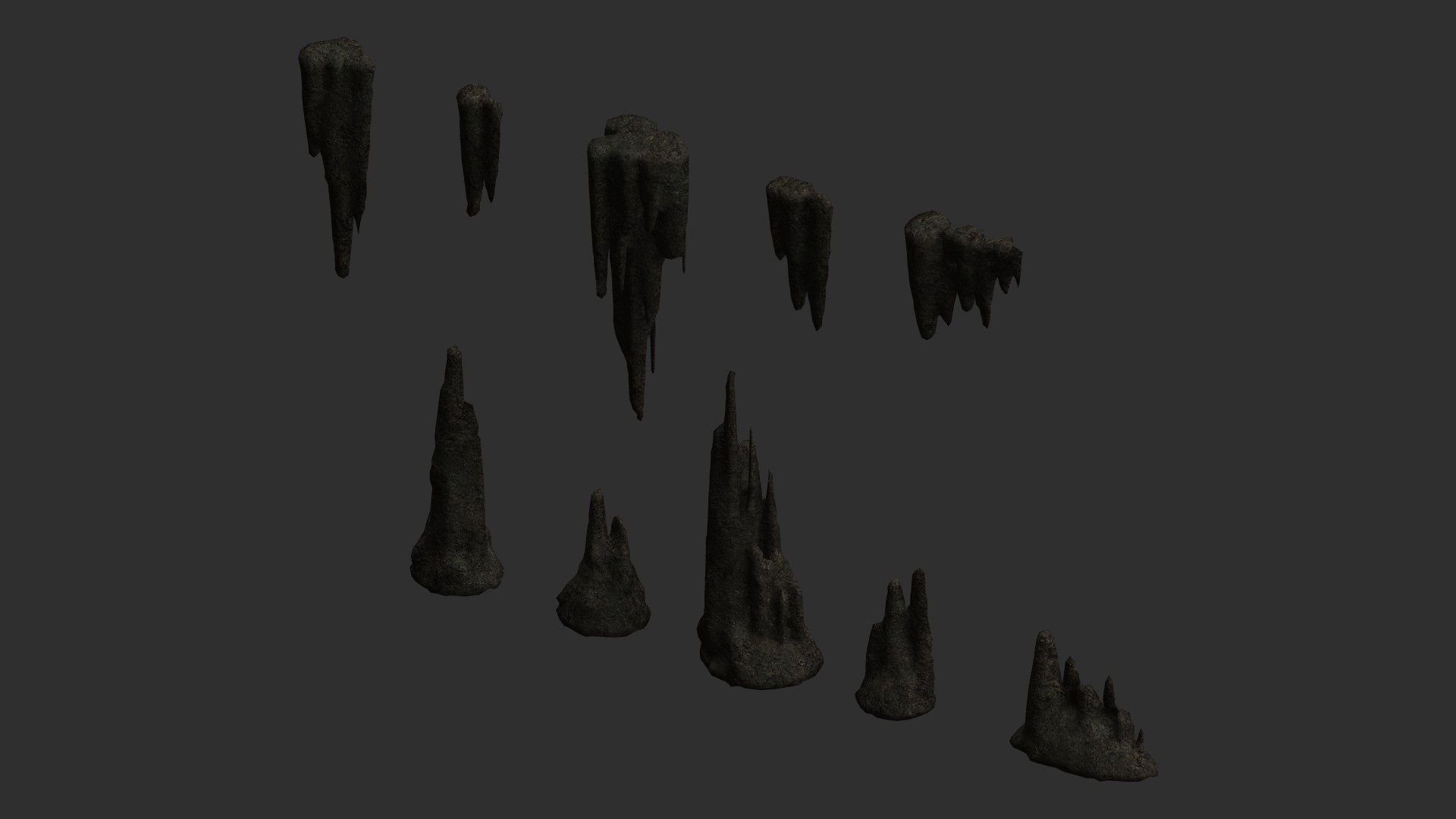Cave Rocks Combo 3D Model - TurboSquid 1990619