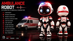 AMBULANCE ROBOT 3D