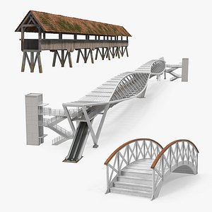 3D Pedestrian Bridges Collection