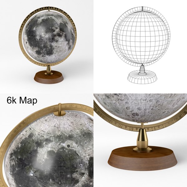 3d outlet moon globe