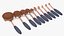 Oval Makeup Foundation Brush Fur