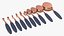 Oval Makeup Foundation Brush Fur